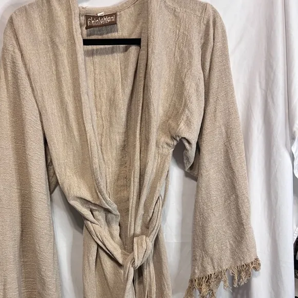 Chintamani Alchemi Handmade Raw Cotton Kimono Robe | Boho Gypsy Kaftan​