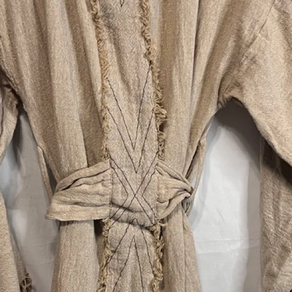 Chintamani Alchemi Handmade Raw Cotton Kimono Robe | Boho Gypsy Kaftan​