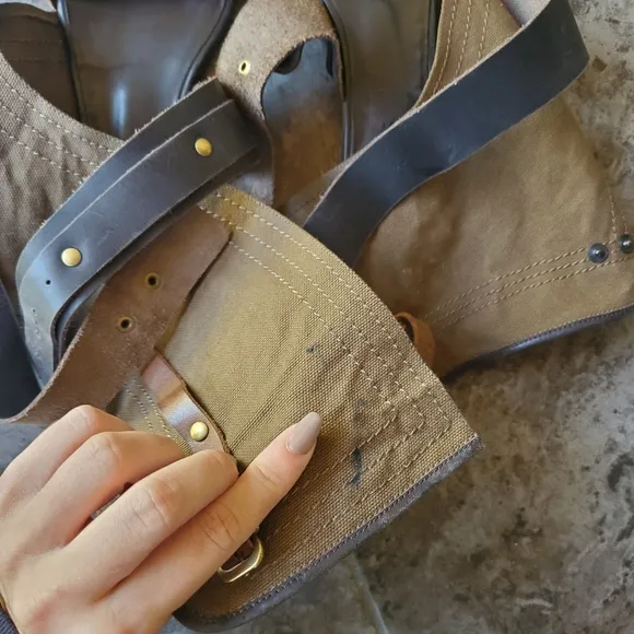 Chloé strappy gladiator sandals calf skin leather and canvas boho size 3…