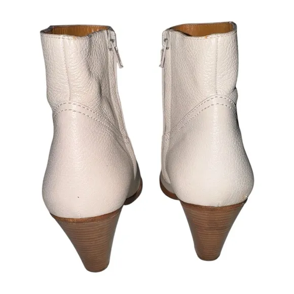 Chloe Cream Ankle Boots