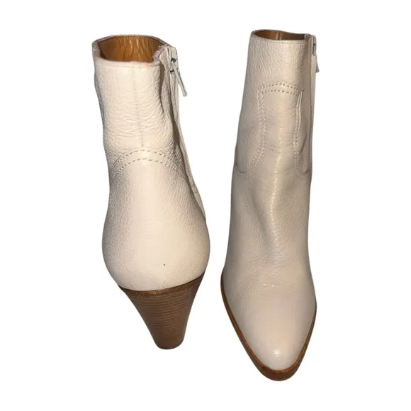 Chloe Cream Ankle Boots