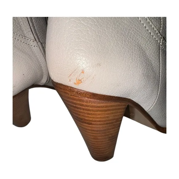 Chloe Cream Ankle Boots