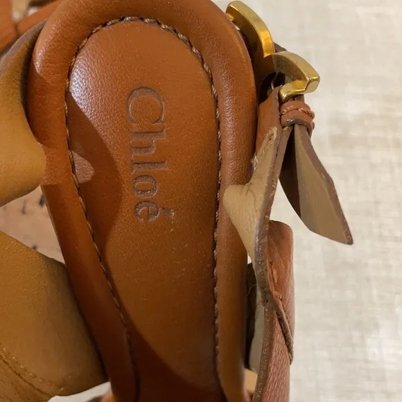 Chloe Renna Platform Wedge Slingback Sandals
