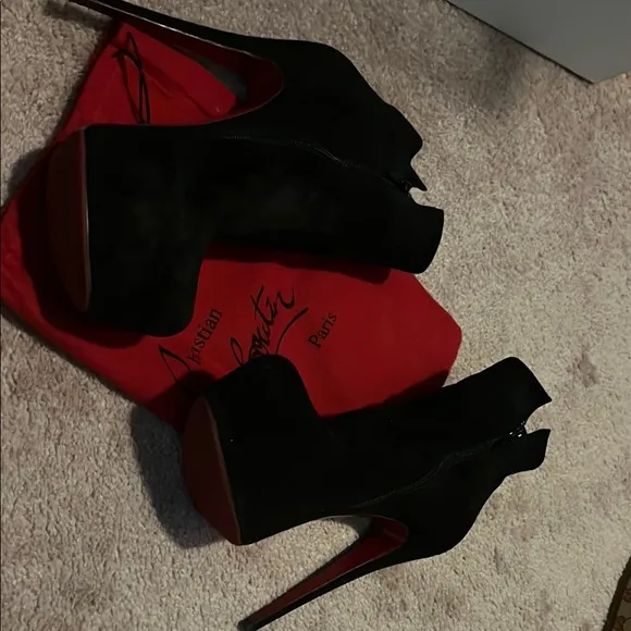 Christian Louboutin Black Platform Heels