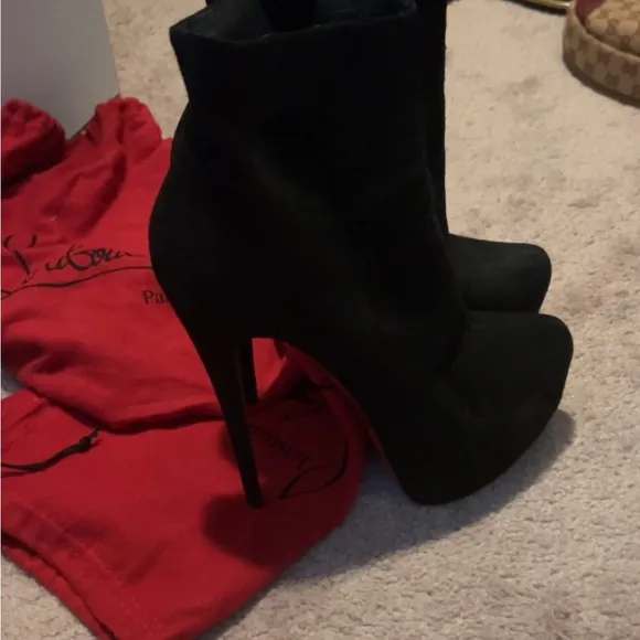 Christian Louboutin Black Platform Heels