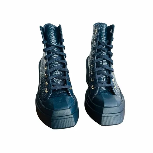 ✨✨✨Chuck 70 De Luxe Wedge Platform Croc-embossed leather 11 Womens Shoes A10037C