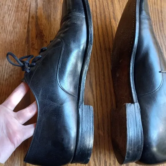 Church's Consul IV Leather Oxford Custom Grade Black Men's Shoes Size 10, 73LAST