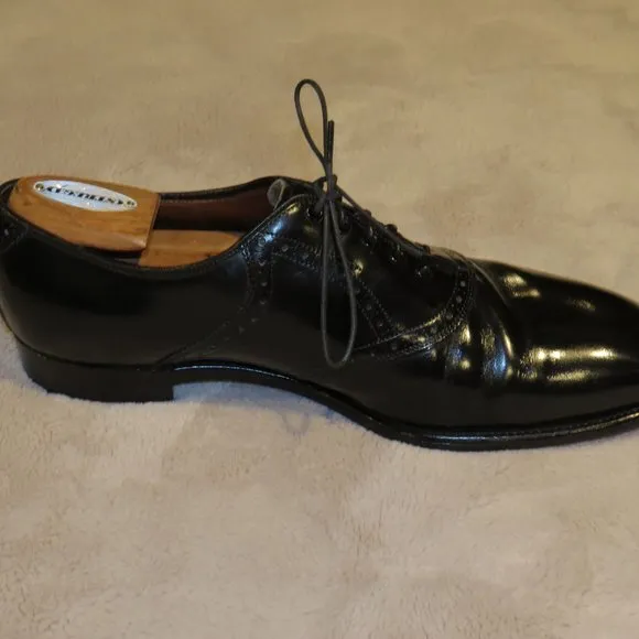 Church's Custom Grade Black Leather Shoes Size 9.5 D
