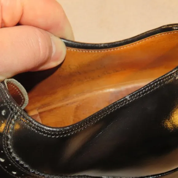 Church's Custom Grade Black Leather Shoes Size 9.5 D