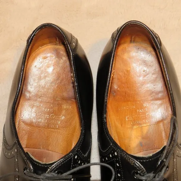 Church's Custom Grade Black Leather Shoes Size 9.5 D