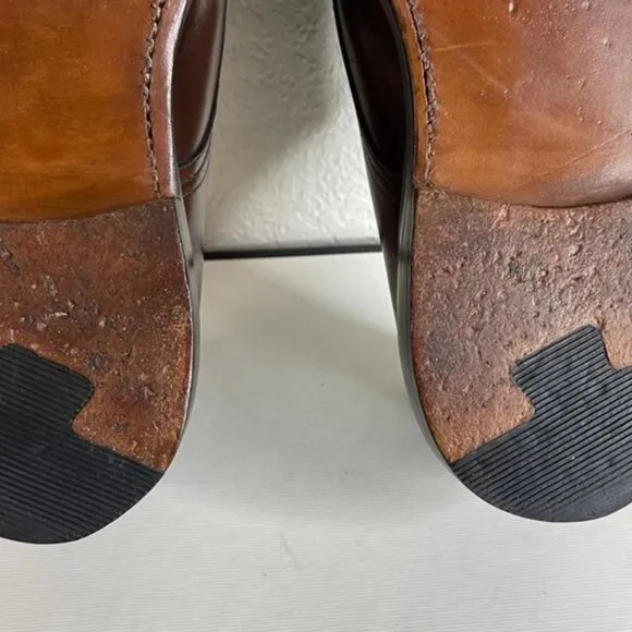 Church's Custom Grade Brown Leather Oxford Dress Shoes Lace up Men's 9.5 US