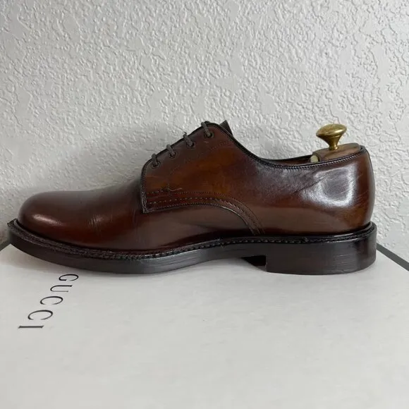 Church's Custom Grade Brown Leather Oxford Dress Shoes Lace up Men's 9.5 US