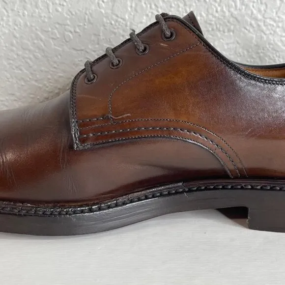 Church's Custom Grade Brown Leather Oxford Dress Shoes Lace up Men's 9.5 US