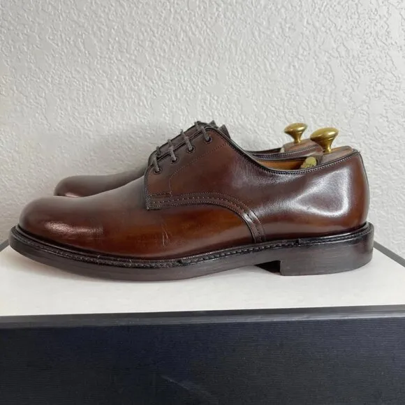 Church's Custom Grade Brown Leather Oxford Dress Shoes Lace up Men's 9.5 US