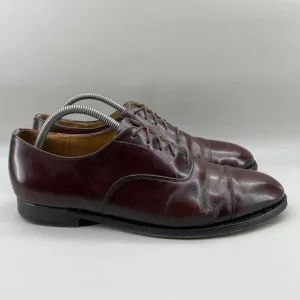 Church’s Custom Grade Shoes Men Size 10 C US, 9 UK Shoes Red Cap Toe Low Oxford