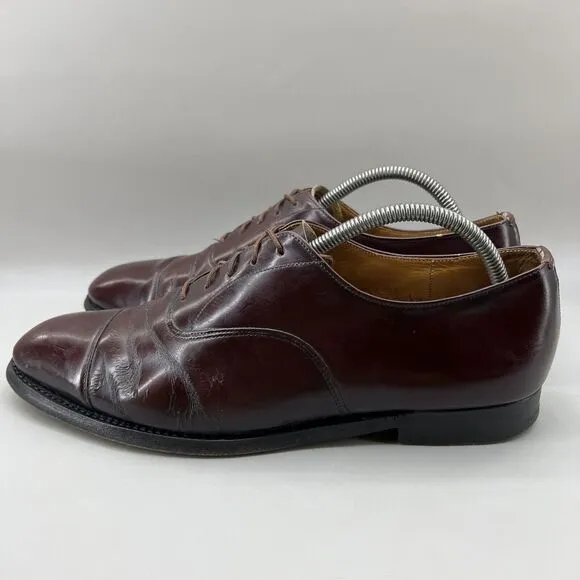 Church’s Custom Grade Shoes Men Size 10 C US, 9 UK Shoes Red Cap Toe Low Oxford