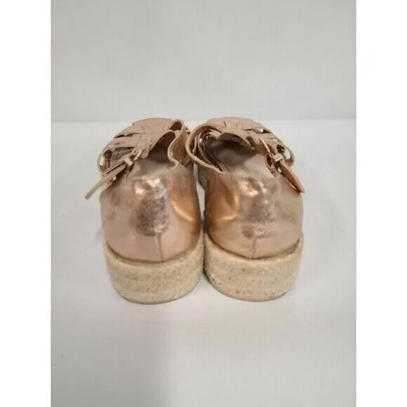 𝅺Circus By Sam Edleman Womens Platform Sandals Size 7M Metallic Rose BOHO