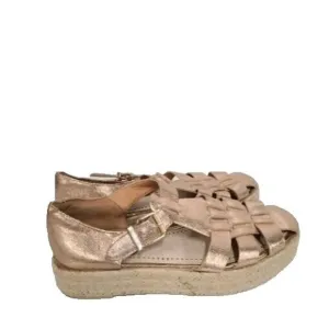 𝅺Circus By Sam Edleman Womens Platform Sandals Size 7M Metallic Rose BOHO