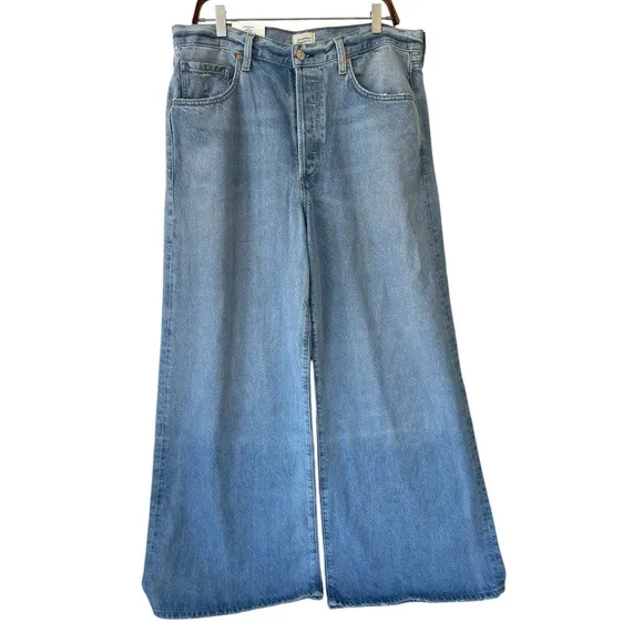 Citizens of Humanity Beverly Slouch Boot Jeans 32 Alemyade Wash Wide Leg High