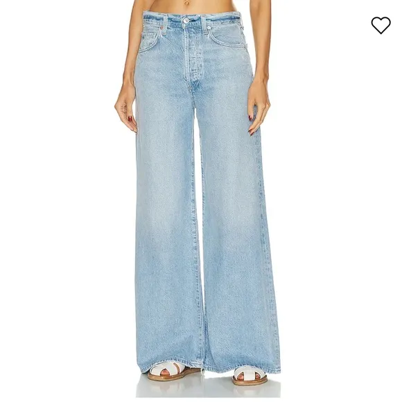 Citizens of Humanity Beverly Slouch Boot Jeans 32 Alemyade Wash Wide Leg High