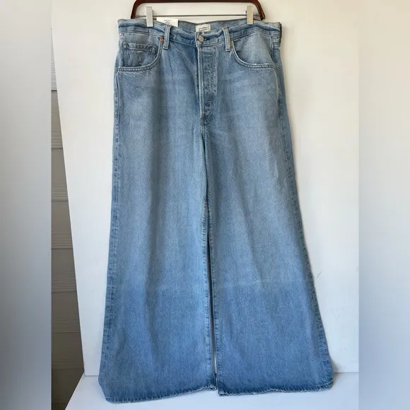 Citizens of Humanity Beverly Slouch Boot Jeans 32 Alemyade Wash Wide Leg High