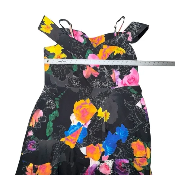 CITY CHIC Plus Size Raquel Print Mini Dress Women’s 20 Black