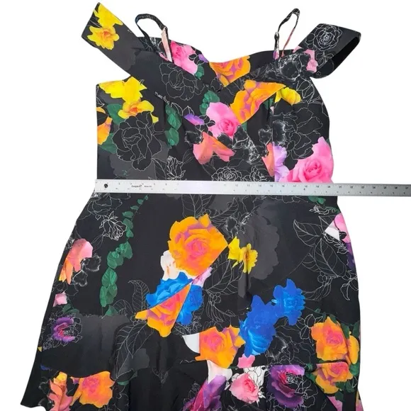 CITY CHIC Plus Size Raquel Print Mini Dress Women’s 20 Black