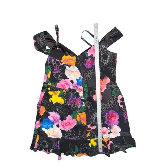 CITY CHIC Plus Size Raquel Print Mini Dress Women’s 20 Black