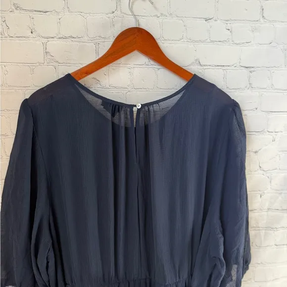 City Chic Women's Plus Size Love Pleat Elbow Sleeve Round Neckline Dress XXL