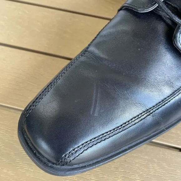 Clarks Tilden Walk Black Leather Oxford Dress Shoes Men's Size 10