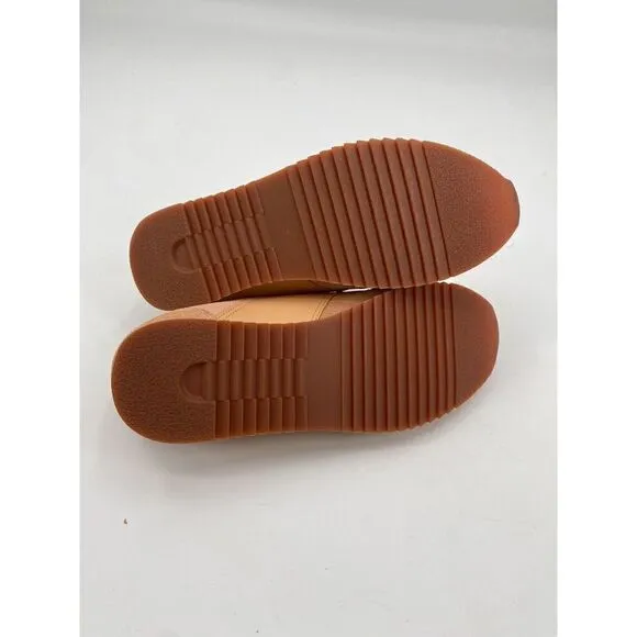 Club Monaco Women's Sneaker Zoe Runner Orange Leather Suede Shoes Size 42 US 11