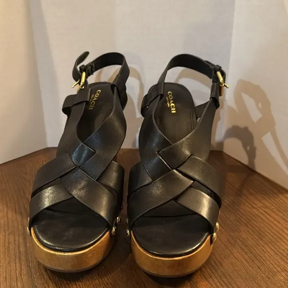 Coach Adessa Platform Heeled Sandals. Womens size 10