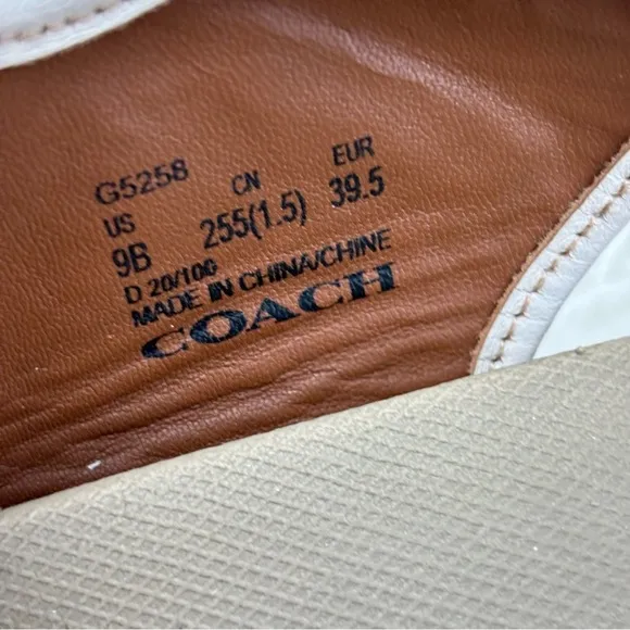 COACH TRAIL PLATFORM SANDALS SIZE 9B WOMANS