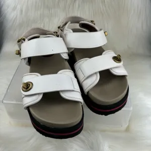 COACH TRAIL PLATFORM SANDALS SIZE 9B WOMANS