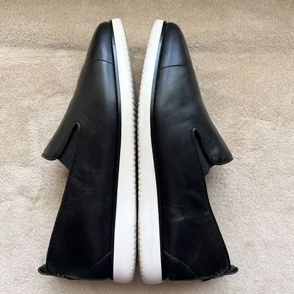Cole Haan Grand Ambition Black Leather Slip On Loafer Sneakers Women 9B W16403