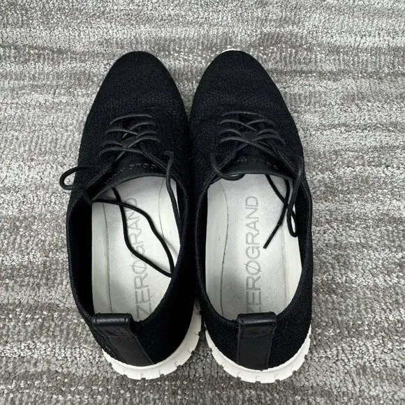 Cole Haan Original Grand Women 10.5 Shoes Stichlite Wingtip Oxford Sneaker Black
