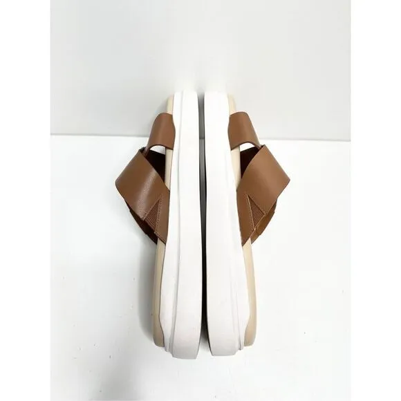 Cole Haan Sandals Womens Size 8.5B Grandpro Rally Criss Cross Slip On Slides