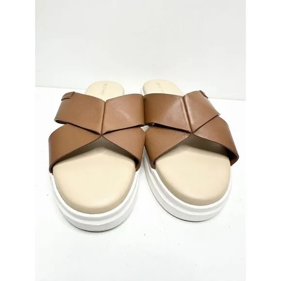 Cole Haan Sandals Womens Size 8.5B Grandpro Rally Criss Cross Slip On Slides