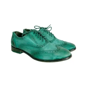 Cole Haan women size 6.5 B wingtip emerald green Oxford shoes. Style D37697