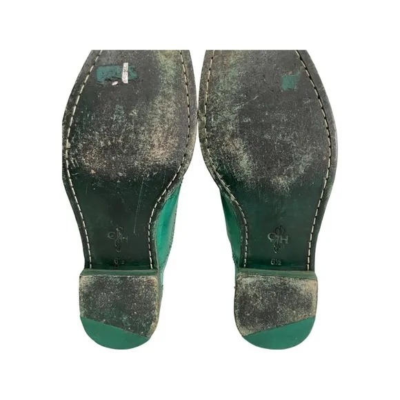 Cole Haan women size 6.5 B wingtip emerald green Oxford shoes. Style D37697