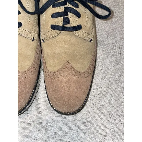 Cole Haan Zerogrand Men’s Casual Oxfords Size 9 M Brown Leather Athleisure Party