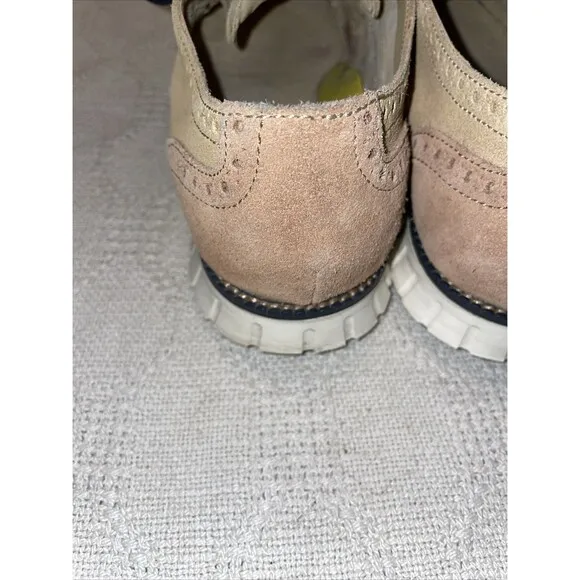 Cole Haan Zerogrand Men’s Casual Oxfords Size 9 M Brown Leather Athleisure Party