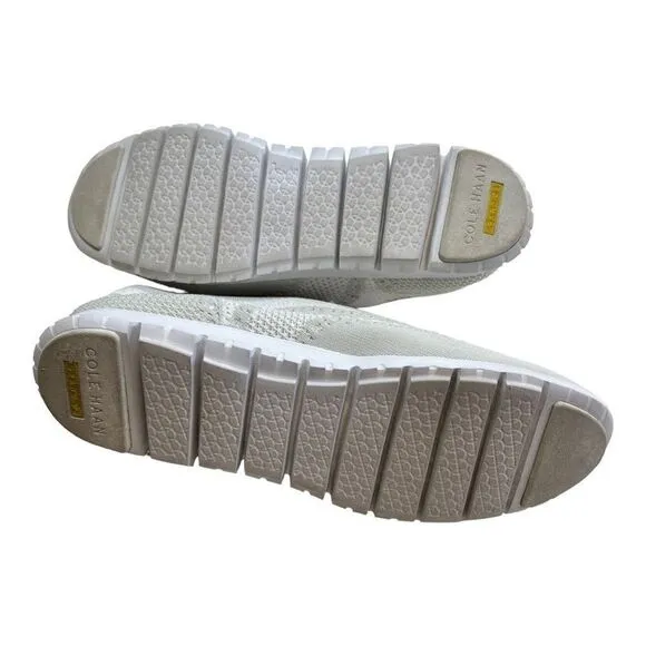 Cole Haan Women's Zerogrand Stitchlite Wingtips Oxford Shoes Optic White Sz 10.5