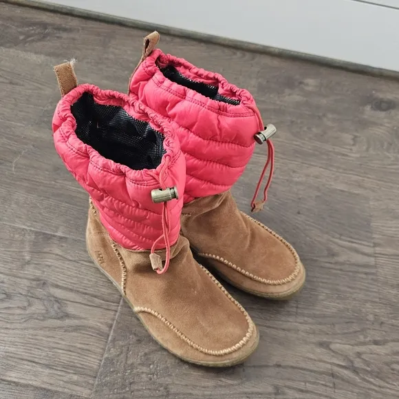 COLUMBIA &quot;Minx Moccasin&quot; OMNI HEAT WATERPROOF WINTER SNOW BOOTS SIZE 7.5