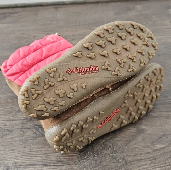 COLUMBIA &quot;Minx Moccasin&quot; OMNI HEAT WATERPROOF WINTER SNOW BOOTS SIZE 7.5