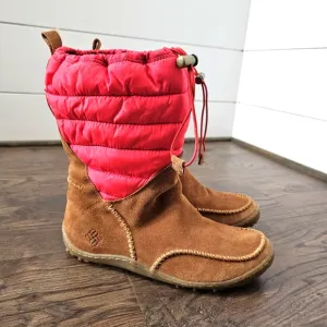 COLUMBIA &quot;Minx Moccasin&quot; OMNI HEAT WATERPROOF WINTER SNOW BOOTS SIZE 7.5