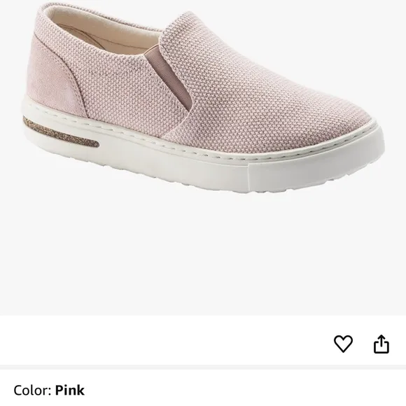 COmfy Women's Pink Slip-On Sneakers