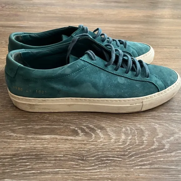 Common Projects Men's Teal Sneakers