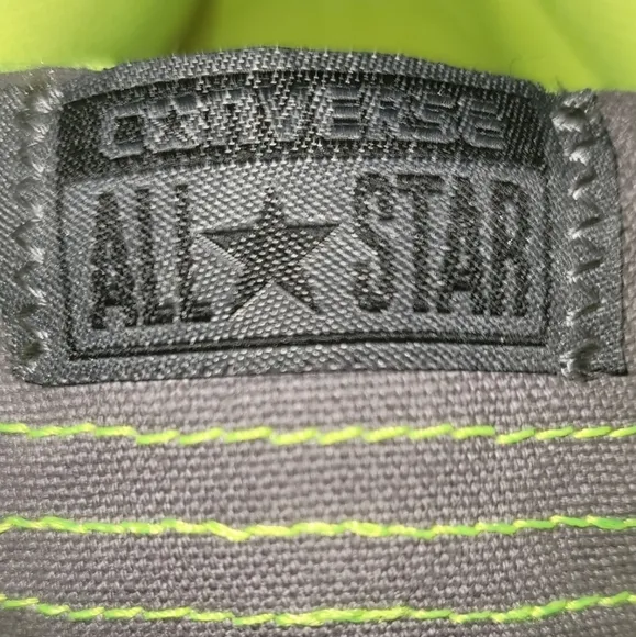 Converse All Star High Top Neon Sneakers Dual Wear Lace-up or no Laces