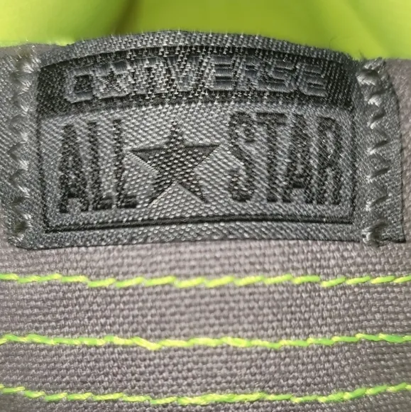 Converse All Star High Top Neon Sneakers Dual Wear Lace-up or no Laces